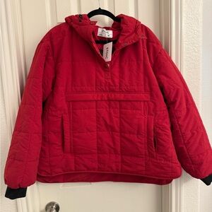 Stoic Cranberry Snap Pullover